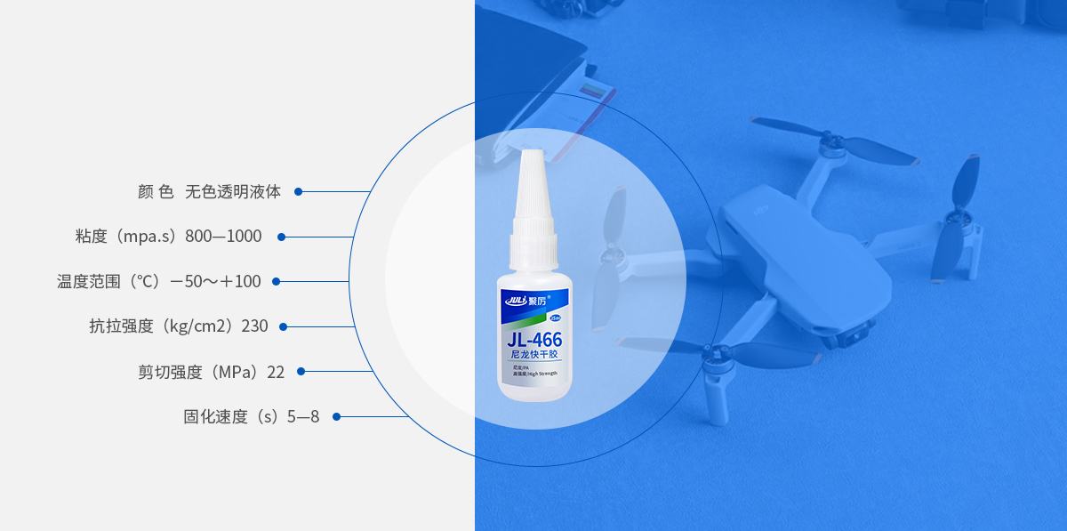 尼龍專用快干膠產品參數