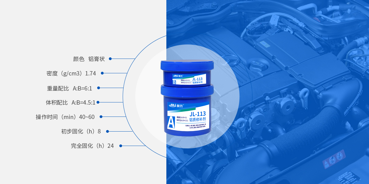 鋁質修補膠產品參數